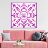 Diseño de patrón de flor de orquídea púrpura abstr