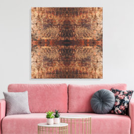 Lienzo Diseño de Patrón de Foto en Primer Plano de Madera