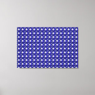 Lienzo Diseño de patrones de zafiro azul