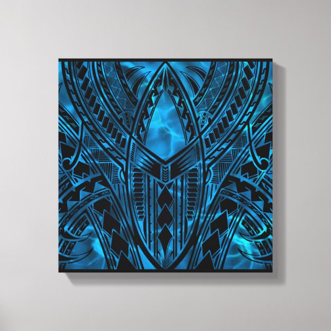 Lienzo Diseño de patrones polinesios (Anverso)