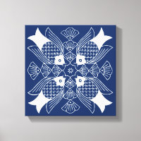 Diseño de peces subacuáticos con fondo azul