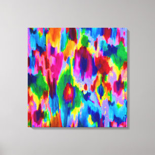 Lienzo Diseño de pintura abstracta colorida linda