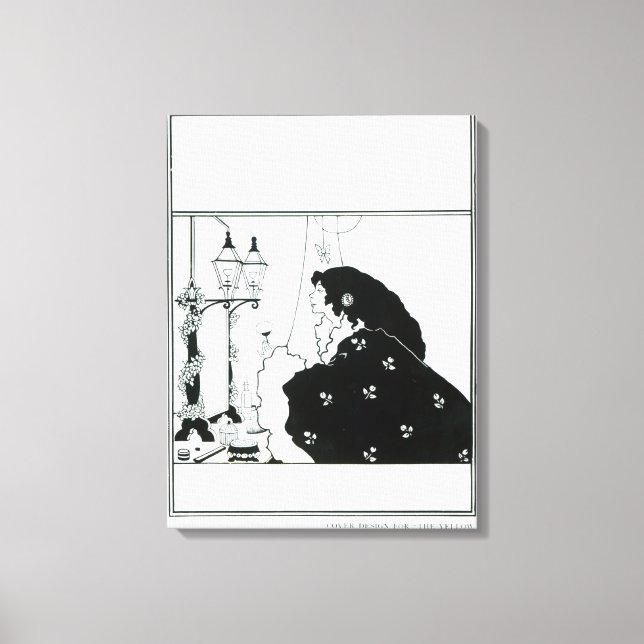 Lienzo Diseño de portada para "The Yellow Book", Volumen  (Anverso)