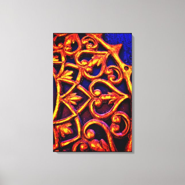 Lienzo Diseño de puertas árabes (Anverso)