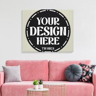 Lienzo Diseño de regalo personalizado de agradecimiento a