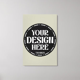 Lienzo Diseño de regalo personalizado de agradecimiento a
