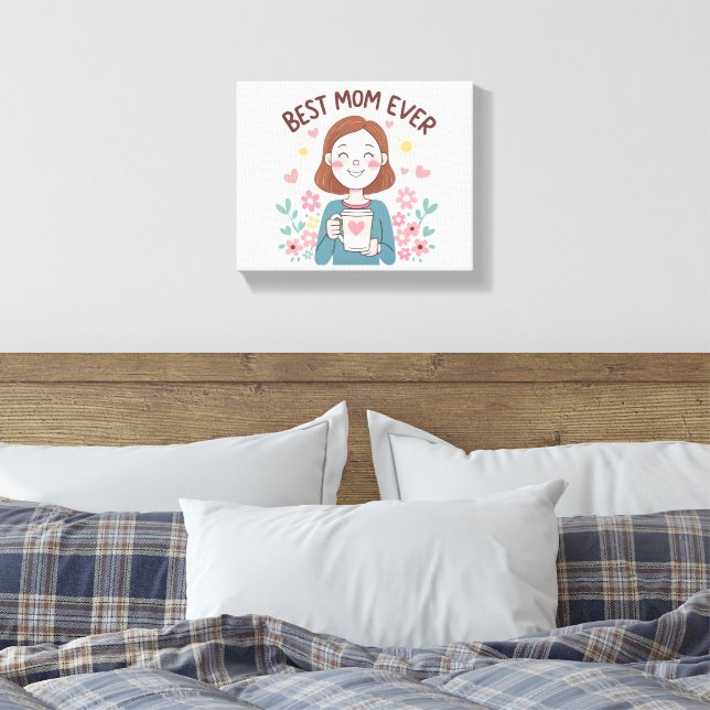 Lienzo Diseño de regalos para el Día de la Madre (Insitu(Dormitorio))
