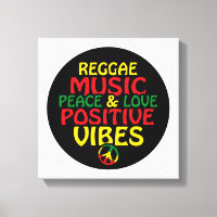 Diseño de reggae con citas positivas y bandera de 