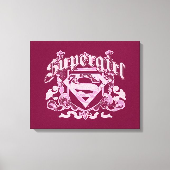 Lienzo Diseño de superchica Escudo (Anverso)
