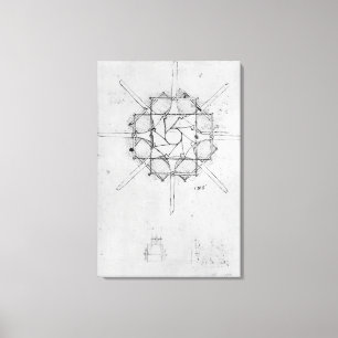 Lienzo Diseño de un asa plegable de Capstan, Fol. 376v-c