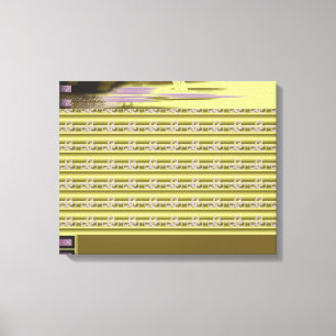 Lienzo diseño de un florero con flores en él