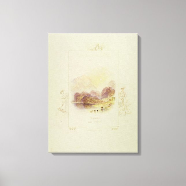 Lienzo Diseño de un ilustracion para el 'Lad' de Walter S (Anverso)