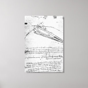 Lienzo Diseño de una máquina voladora