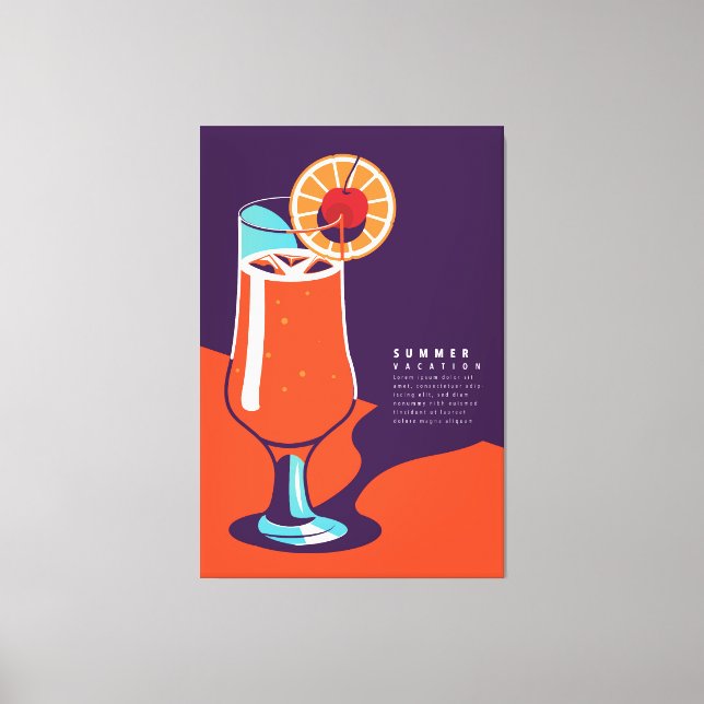 Lienzo Diseño de verano (Anverso)