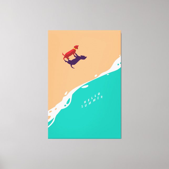 Lienzo Diseño de verano (Anverso)