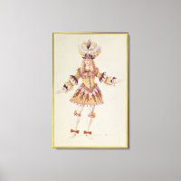 Diseño de vestuario para bailarina masculina, c.16