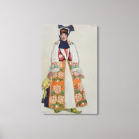 Diseño de vestuario para una campesina, de Sadko,