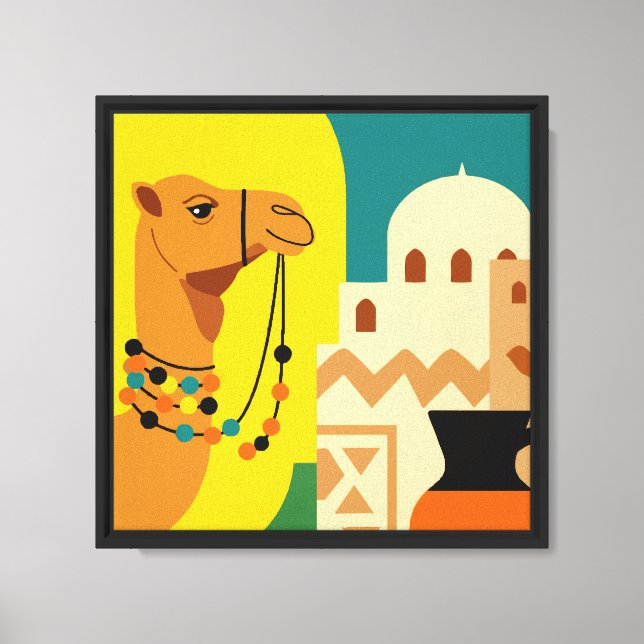 Lienzo Diseño del desierto (Anverso)