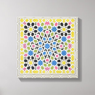 Lienzo Diseño del mosaico de Alhambra, 'del árabe