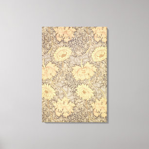 Lienzo Diseño del papel pintado del "crisantemo", 1876