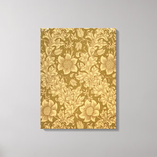 Lienzo Diseño del papel pintado del "Fritillary", 1885