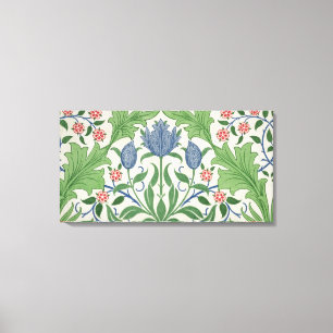 Lienzo Diseño del papel pintado floral