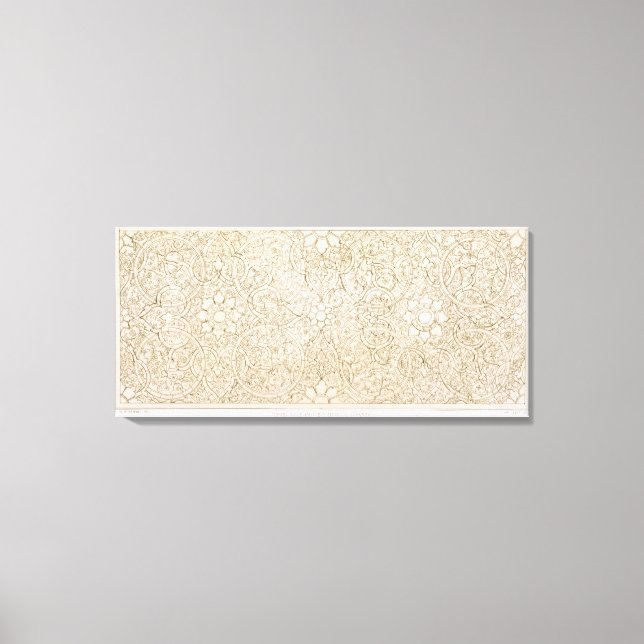 Lienzo Diseño del techo para la habitación Pearl, en Isfa (Anverso)