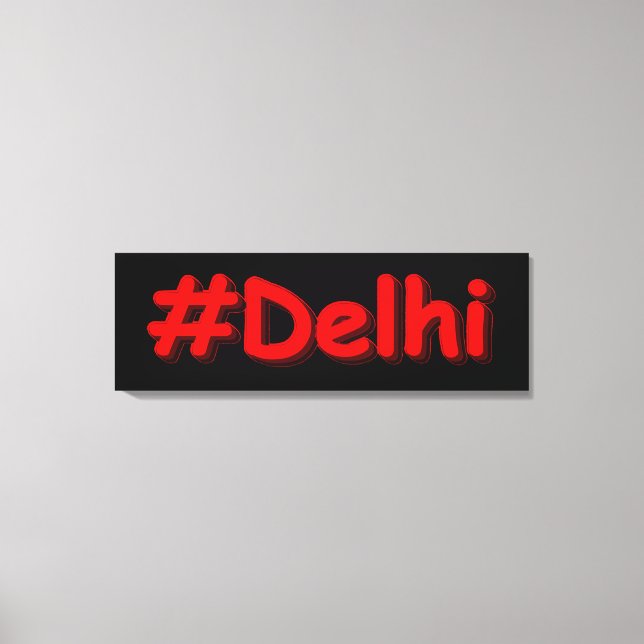 Lienzo Diseño "Delhi". ¡Hazte con una en Zazzle (Anverso)