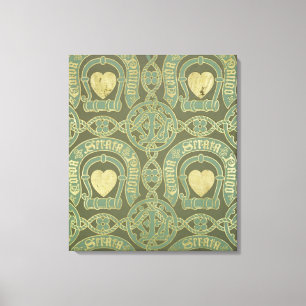 Lienzo Diseño eclesiástico del papel pintado del adorno