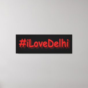 Lienzo Diseño elegante de "iLoveDelhi". ¡Hazte con una en