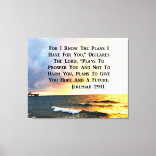 LIENZO DISEÑO ESPIRITUAL JEREMIAH 29:11 OCEÁN
