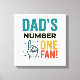Lienzo Diseño Familiar Vintage El Número Uno del Papá_1