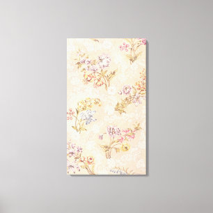 Lienzo Diseño floral con los peonies, los lirios y los