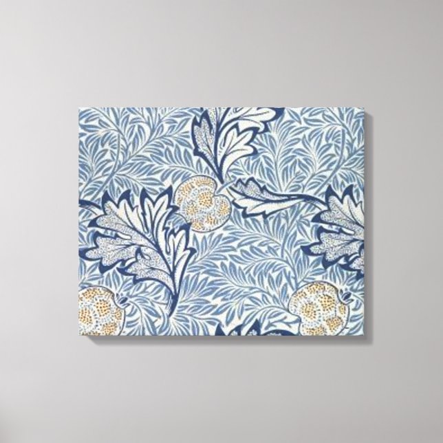 Lienzo Diseño floral de flores William Morris Apple (Anverso)