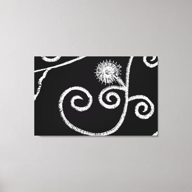 Lienzo Diseño floral egipcio (Anverso)