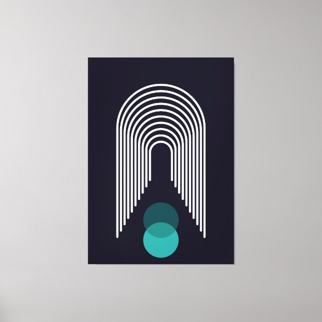 Lienzo Diseño geométrico abstracto (Anverso)