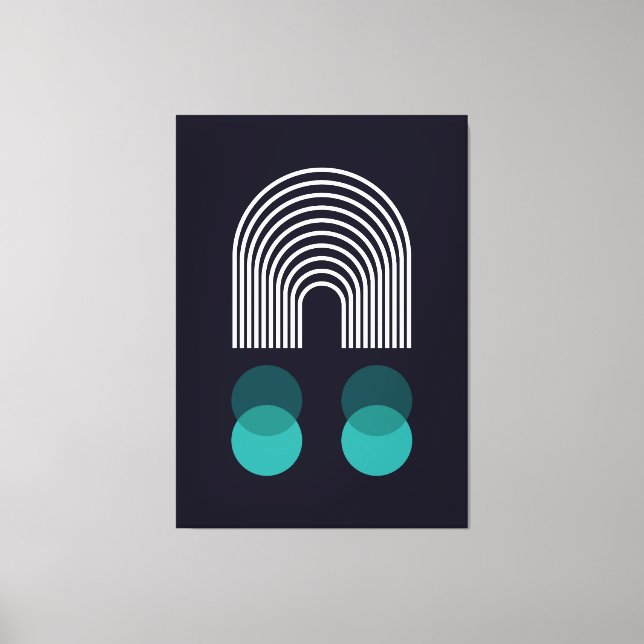 Lienzo Diseño geométrico abstracto (Anverso)