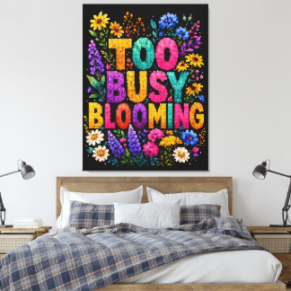 Lienzo Diseño geométrico de estilo demasiado ocupado flor