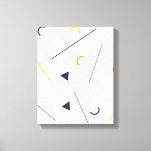 Lienzo Diseño geométrico urbano colorido, sencillo, mod