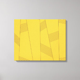 Lienzo Diseño gráfico abstracto simple, amarillo y modern