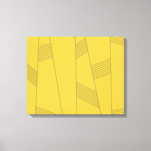 Lienzo Diseño gráfico abstracto simple, amarillo y modern (Anverso)