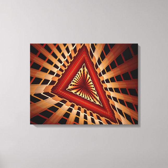 Lienzo Diseño gráfico fractal moderno de 3D Fantasy Netwo (Anverso)