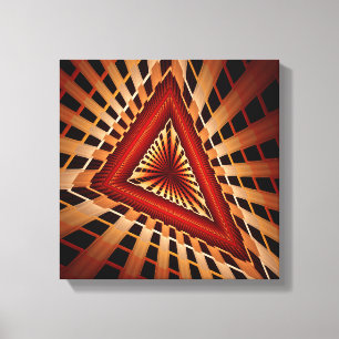Lienzo Diseño gráfico fractal moderno de 3D Fantasy Netwo
