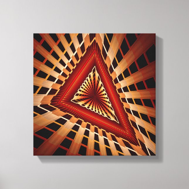 Lienzo Diseño gráfico fractal moderno de red de fantasía  (Anverso)