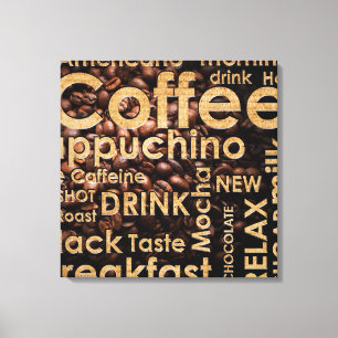 Lienzo Diseño hermoso del café express del café