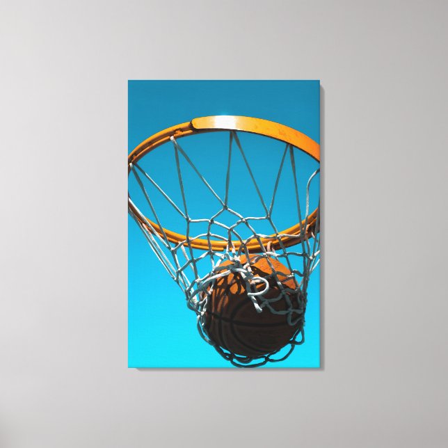 Lienzo Diseño impresionante de baloncesto (Anverso)