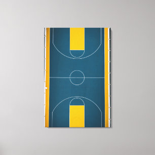 Lienzo Diseño impresionante de baloncesto
