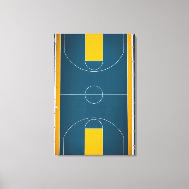 Lienzo Diseño impresionante de baloncesto (Anverso)