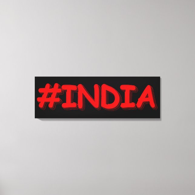 Lienzo Diseño "India". ¡Hazte con una en Zazzle (Anverso)