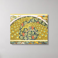 Diseño intrincado de estilo Art Nouveau pavo